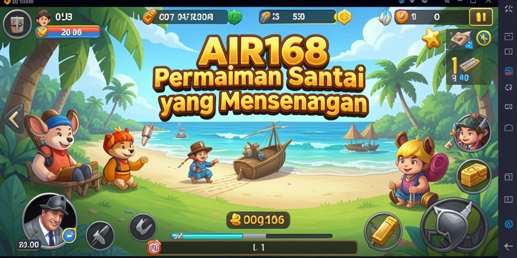 Tampilan gameplay AIR168 yang menarik dan penuh warna.