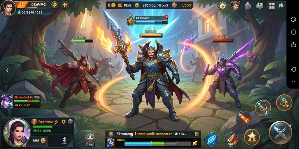 Tampilan menarik dari gameplay DEWAPG yang penuh strategi dan aksi.