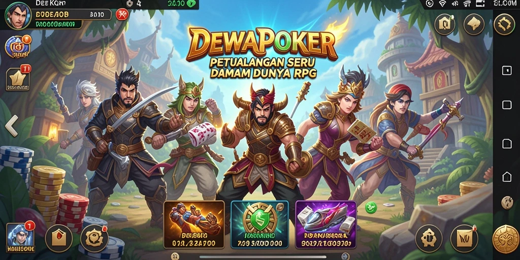 Screenshot DEWAPOKER dengan gameplay seru dan menantang di dunia RPG.