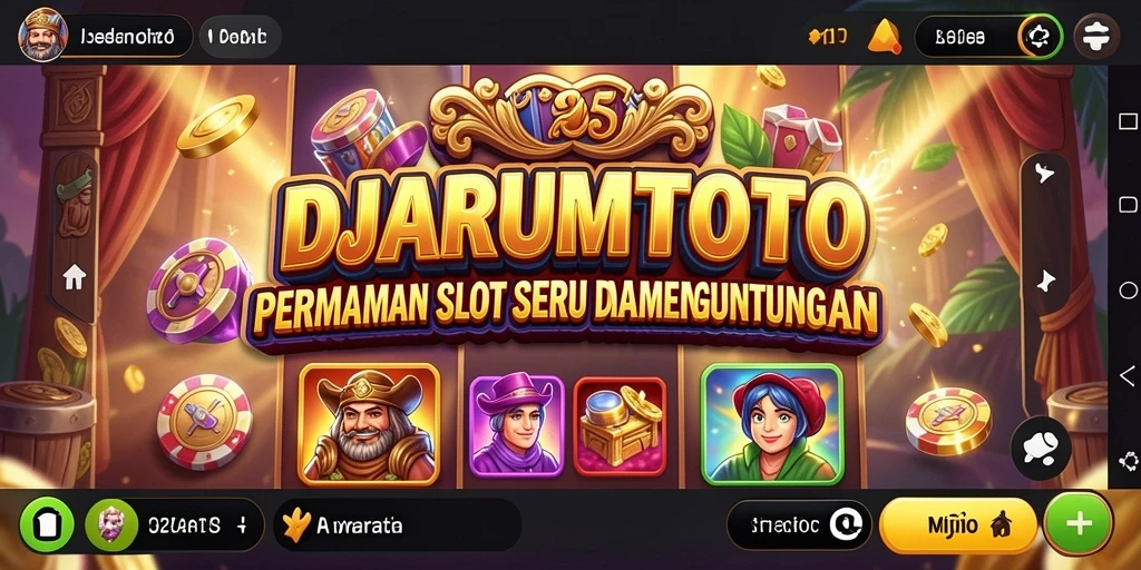Tangkapan layar gameplay DJARUMTOTO menampilkan keseruan slot yang mengasyikkan.