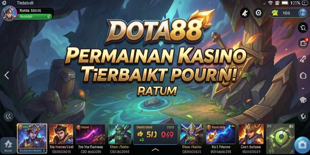 Tampilan gameplay Kasino DOTA88 yang seru dan interaktif.