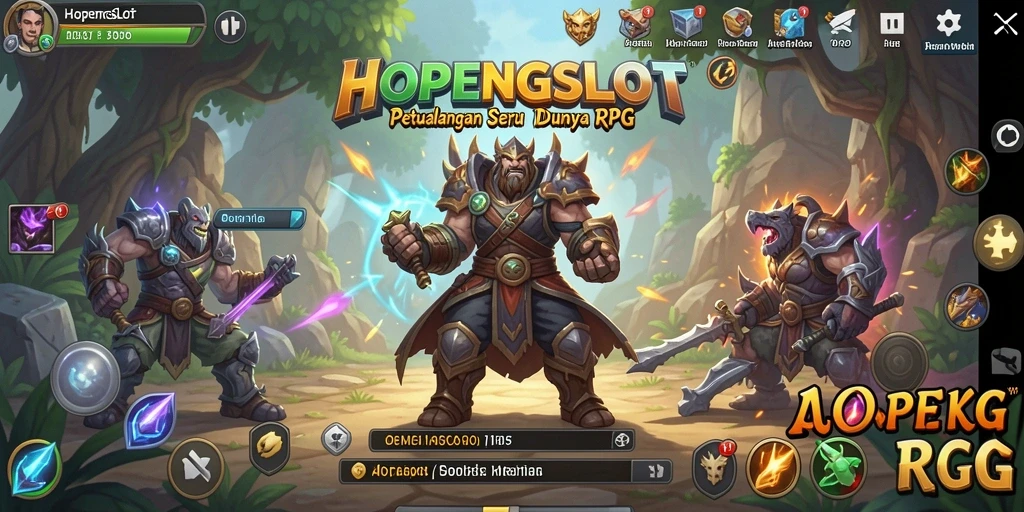 Tampilan gameplay HOPENGSLOT yang menakjubkan dalam dunia RPG.