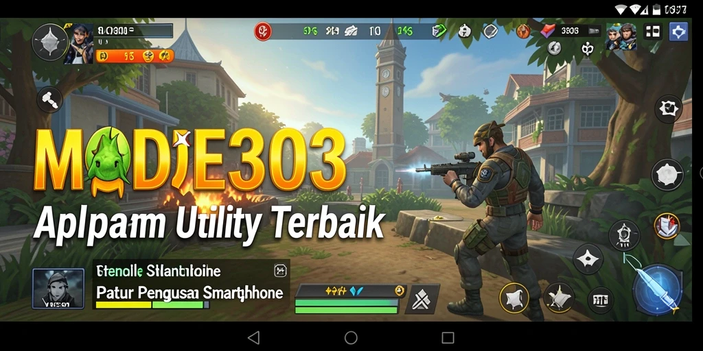 Tampilan screenshot utama MODE303 menampilkan antarmuka aplikasi yang bersih dan terorganisir.