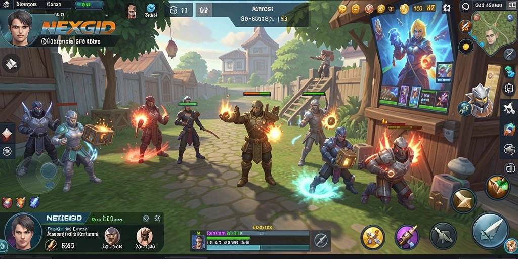 Gameplay seru dan mendebarkan dalam NEXGID yang menantang strategi pemain.