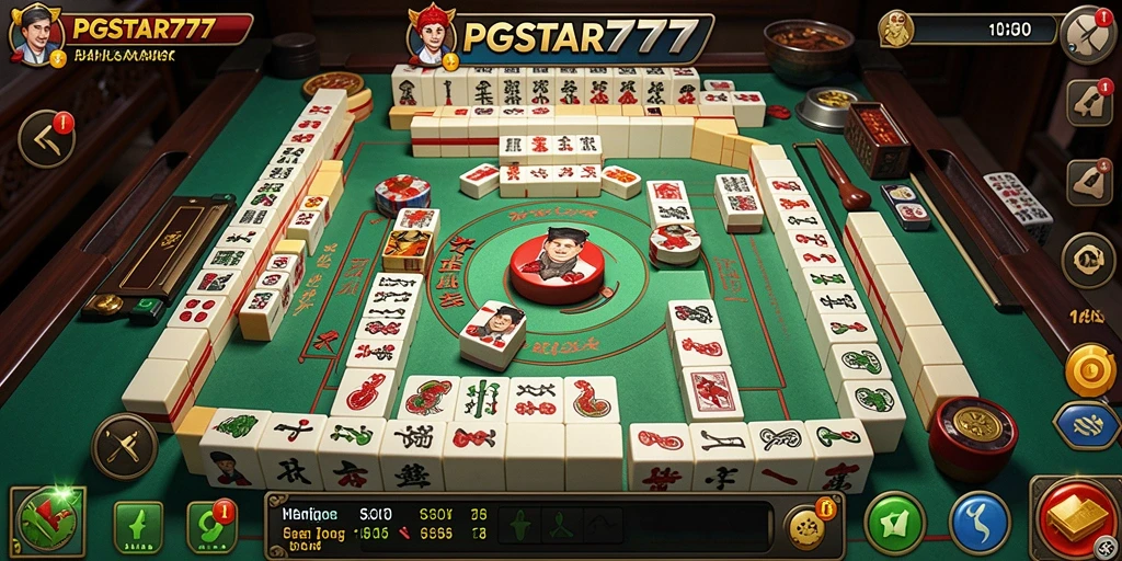 Tampilan screenshot PGSTAR777 menunjukkan gameplay Mahjong yang mendebarkan.