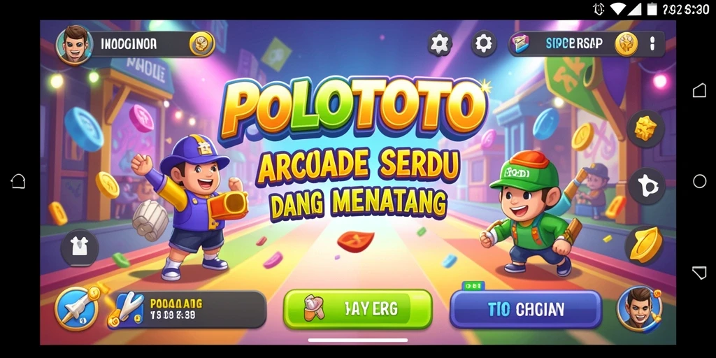 Tampilan gameplay seru di POLOTOTO dengan tantangan memikat.