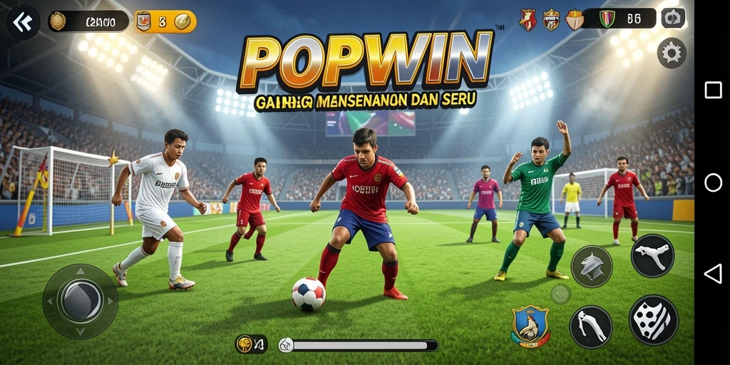 Tampilan gameplay <strong>POPWIN</strong> yang seru dan penuh aksi olahraga.