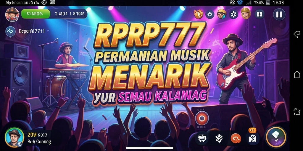 Tampilan gameplay RPRP777 yang penuh warna dan energik.