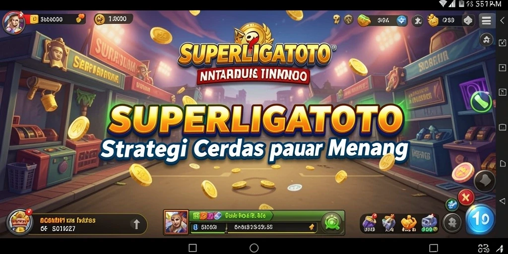 Screenshot gameplay SUPERLIGATOTO yang menampilkan aksi strategi yang mendebarkan.